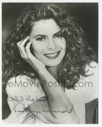 1a795 KATHRYN HARROLD signed 8x10 REPRO still '80s great smiling portrait of the pretty actress!