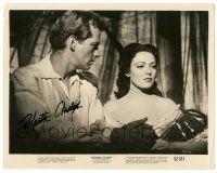 1a497 KEITH ANDES signed 8x10.25 still '52 c/u with sexy Linda Darnell in Blackbeard the Pirate!
