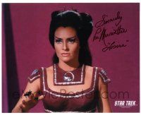 1a817 LEE MERIWETHER signed color 8x10 REPRO still '90s as Losira from Star Trek!