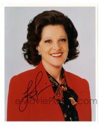 1a823 LINDA LAVIN signed color 8x10 REPRO still '90s great smiling head and shoulders portrait!