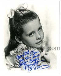 1a832 MARGARET O'BRIEN signed 8x10 REPRO still '80s cute portrait when she was a star!