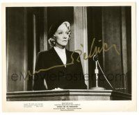 1a534 MARLENE DIETRICH signed 8.25x10 still '57 on the stand in Witness for the Prosecution!