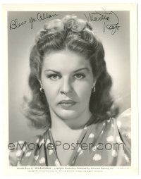 1a536 MARTHA RAYE signed 8x10.25 still '41 great head & shoulders portrait from Hellzapoppin!