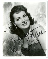 1a840 MAUREEN O'HARA signed 8x10 REPRO still '80s great waist-high smiling portrait!