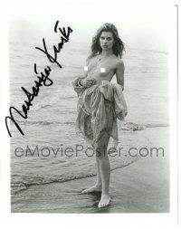 1a853 NASTASSJA KINSKI signed 8x10 REPRO still '80s sexiest naked image topless on beach!