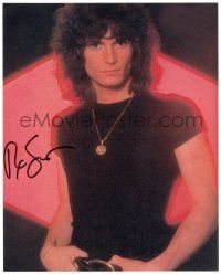 1a874 REX SMITH signed color 8x10 REPRO still '90s cool waist-high portrait in gold chain!