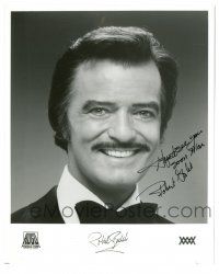 1a355 ROBERT GOULET signed 8x10 publicity still '70s great head & shoulders portrait of the singer!