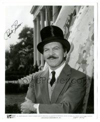 1a584 ROBERT PRESTON signed 8x10 still '73 great close portrait with top hat & mustache from Mame!