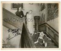 1a614 VINCENT PRICE signed 8.25x10 still '59 w/ Carol Ohmart & skeleton from House on Haunted Hill!