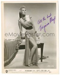 1a616 VIRGINIA MAYO signed 8x10 still '55 full-length sexy portrait from The Silver Chalice!