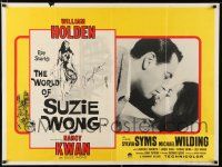 1a194 WORLD OF SUZIE WONG signed British quad '60 by Nancy Kwan, who's in love with William Holden!