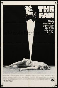 1a018 FAN signed 1sh '81 by Lauren Bacall, the story of her fan who went too far!