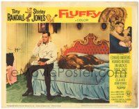 1a031 FLUFFY signed LC #3 '65 by Tony Randall, who's sitting on bed with a huge lion!