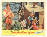 1a045 JACK THE GIANT KILLER signed LC #6 '62 by Kerwin Mathews, who's with young boy & viking!