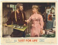 1a053 LUST FOR LIFE signed LC #5 '56 by screenwriter Norman Corwin, c/u of Kirk Douglas as Van Gogh