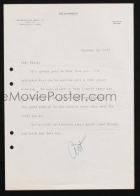 1a110 ART BUCHWALD signed 7.5x10.5 letter '70 wishing he could visit Swedish studios w/dirty movies