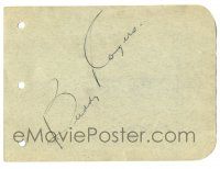 1a272 CHARLES BUDDY ROGERS/LANE CHANDLER 2-sided signed 5x6 autograph book page '40s by BOTH stars!