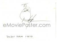 1a273 DWIGHT YOAKAM signed 4x6 autograph book page '93 it can be matted & framed with a still!