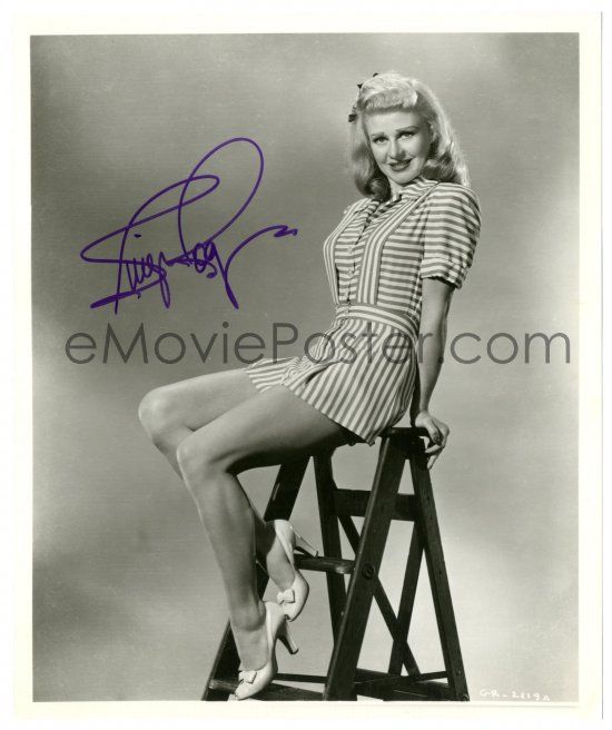 Ginger Rogers  Vintage autographed 8x10 RP photo 