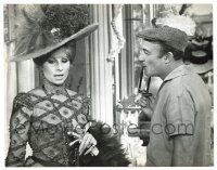 1b122 HELLO DOLLY candid deluxe 10.25x13.25 still '70 director Gene Kelly smiles at Barbra Streisand