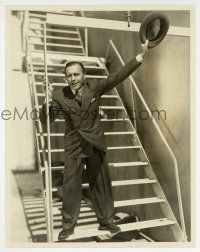 1b132 JACK BENNY 10.25x13 still '36 waving hat on stairs from Big Broadcast of 1937 by Tom Evans!