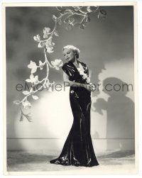 1b174 MADELEINE CARROLL 10.25x13 still '36 full-length in beautiful satin evening gown by Walling!