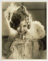 1b194 NANCY CARROLL deluxe 11.25x14 still '30s glamorous portrait in feathered outfit by Otto Dyar!
