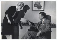 1b238 TEACHER'S PET deluxe 9.25x13.5 still '58 c/u of Clark Gable giving ticket to Doris Day!