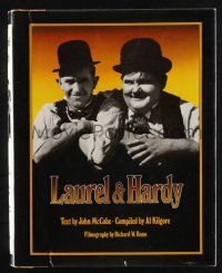 1b351 LAUREL & HARDY hardcover book '75 an illustrated biography of the famous comic actors!