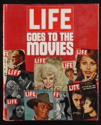 1b352 LIFE GOES TO THE MOVIES hardcover book '75 filled with wonderful art & color photos!
