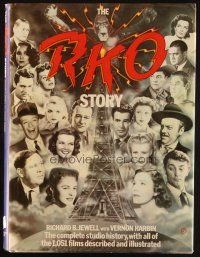 1b381 RKO STORY hardcover book '82 complete studio history, 1,051 films described & illustrated!