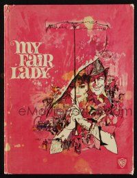 1b366 MY FAIR LADY hardcover souvenir program book '64 Audrey Hepburn, Rex Harrison, Bob Peak art!