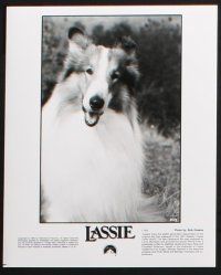 1b757 LASSIE presskit w/ 6 stills '94 Tom Guiry is best friends with classic Collie dog!