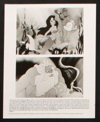 1b935 LITTLE MERMAID presskit w/ 3 stills '89 great images of Ariel & cast, Disney cartoon!