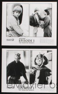 1b705 PHANTOM MENACE presskit w/ 7 stills '99 George Lucas, Star Wars Episode I, McGregor, Neeson!