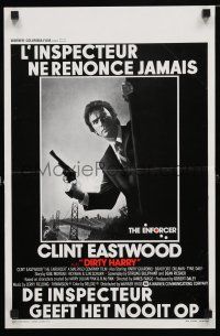 1c119 ENFORCER Belgian '76 great artwork image of Clint Eastwood as Dirty Harry!
