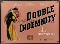 1c280 DOUBLE INDEMNITY DS British quad R10s Billy Wilder, Barbara Stanwyck, Fred MacMurray!