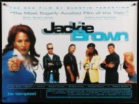 1c301 JACKIE BROWN DS British quad '97 Quentin Tarantino, Pam Grier, Jackson, De Niro!