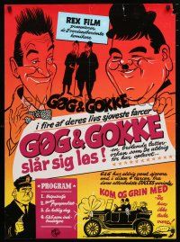 1c784 GOG & GOKKE SLAR SIG LOS Danish '60s Laurel & Hardy comedy compilation!