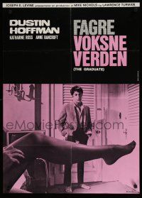 1c785 GRADUATE Danish R70s classic image of Dustin Hoffman & Anne Bancroft's sexy leg!