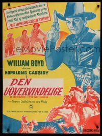 1c793 HOPALONG CASSIDY stock Danish '40s wonderful art of cowboy William Boyd as Hoppy!