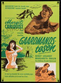 1c832 STARKARE AN LAGEN Danish '54 Margit Carlquist, art of sexy topless woman & top stars!