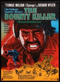 1c841 UGLY ONES Danish '69 Eugenio Martin's The Bounty Killer, cool spaghetti western art!