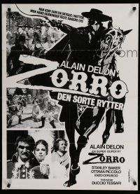 1c850 ZORRO Danish '76 masked hero Alain Delon, all for fun and fun for all!