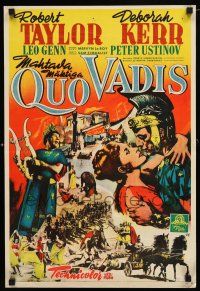 1c402 QUO VADIS Finnish '53 Robert Taylor, Deborah Kerr & Peter Ustinov in Ancient Rome!