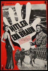 1c426 WILL IT HAPPEN AGAIN Finnish '48 Dwain Esper's The Life of Hitler, WWII Nazi images!
