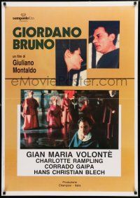 1c454 REVOLT OF THE CITY Italian 1sh '73 Gian Maria Volonte, Giordano Bruno biography!