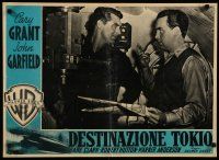 1c500 DESTINATION TOKYO Italian photobusta '43 Cary Grant & John Ridgely at periscope!