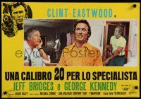 1c546 THUNDERBOLT & LIGHTFOOT Italian photobusta '74 image of Clint Eastwood, George Kennedy!