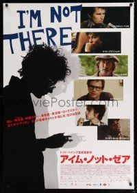 1c697 I'M NOT THERE Japanese 29x41 '07 Cate Blanchett, great silhouette portrait of Bob Dylan!